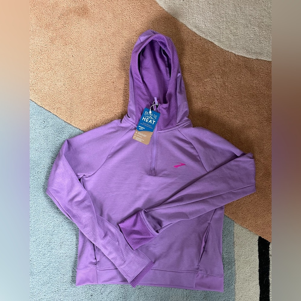 Purple thermal hoodie